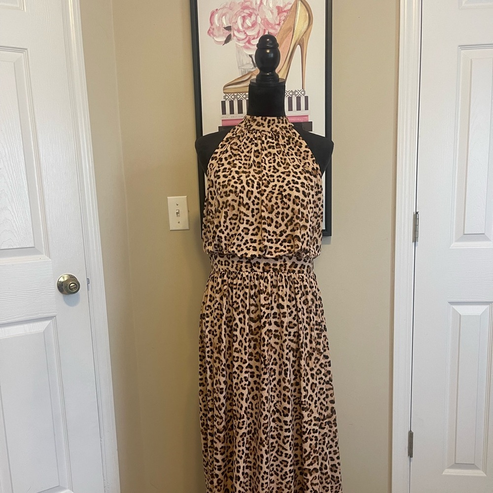 INC (International Concepts) animal print maxi dress